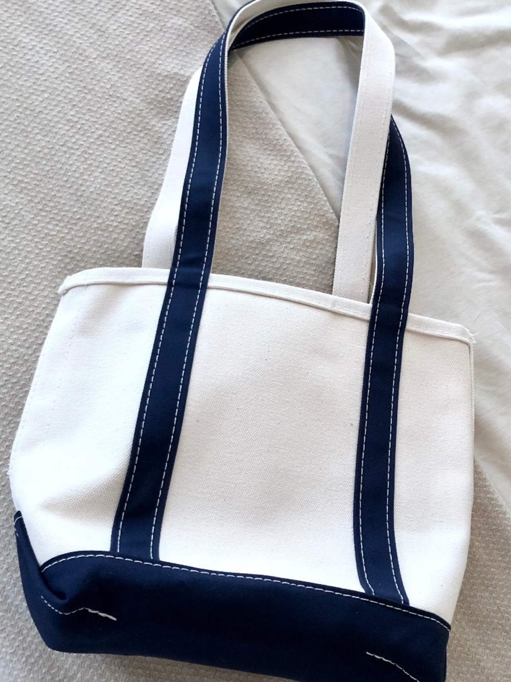 NEW L.L.Bean Small Long Boat and Tote Navy